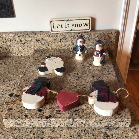 5 piece Christmas rustic decoration bundle - Picture 1 of 7